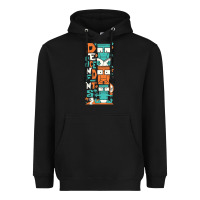 Black oke 15 Heavyweight Hoodie - linhVisuals