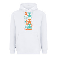 White oke 15 Heavyweight Hoodie - linhVisuals
