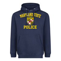 Navy maryland state police Heavyweight Hoodie - linhVisuals
