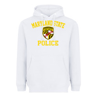 White maryland state police Heavyweight Hoodie - linhVisuals