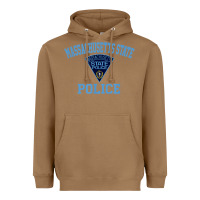 Toasted Coconut massachusetts state police Heavyweight Hoodie - linhVisuals