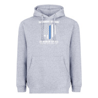 Heather Grey national police week shirt in memory and honor us flag Heavyweight Hoodie - linhVisuals