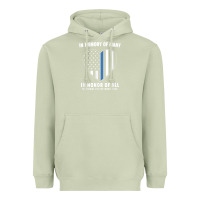 Matcha national police week shirt in memory and honor us flag Heavyweight Hoodie - linhVisuals
