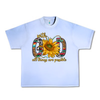 Grape Ice with god all things are possible with sunflower bbs Urban Heavy Tee - BundleAndBundleShop
