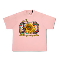 Salmon with god all things are possible with sunflower bbs Urban Heavy Tee - BundleAndBundleShop
