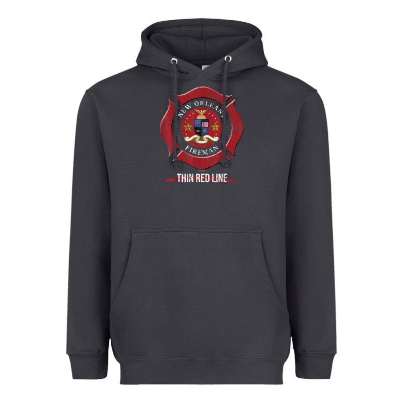 New Orleans Firefighter Shirt Firefighter Gifts Louisiana Heavyweight Hoodie by linhVisuals | Teevron