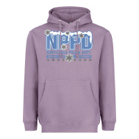 Lavender north pole police department Heavyweight Hoodie - linhVisuals