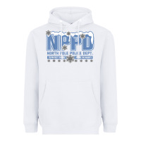 White north pole police department Heavyweight Hoodie - linhVisuals