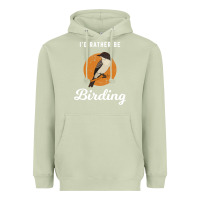Matcha birding birdwatching eastern phoebe Heavyweight Hoodie - linhVisuals
