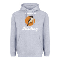 Heather Grey birding birdwatching eastern phoebe Heavyweight Hoodie - linhVisuals