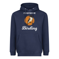Navy birding birdwatching eastern phoebe Heavyweight Hoodie - linhVisuals
