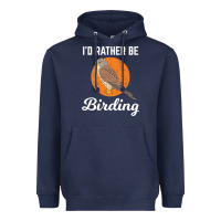 Navy birding birdwatching kestrel bird bird Heavyweight Hoodie - linhVisuals