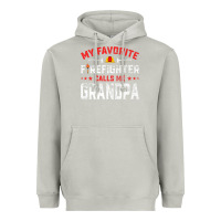 Moon Dust mens father's day my favorite firefighter calls me grandpa premium Heavyweight Hoodie - linhVisuals