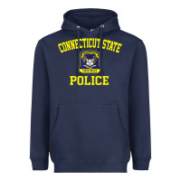 Navy connecticut state police Heavyweight Hoodie - linhVisuals