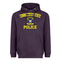 Plum connecticut state police Heavyweight Hoodie - linhVisuals