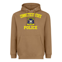 Toasted Coconut connecticut state police Heavyweight Hoodie - linhVisuals