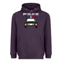 Plum cool policeman law enforcement deputy kawaii police mobile premium Heavyweight Hoodie - linhVisuals