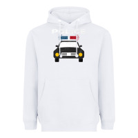 White cool policeman law enforcement deputy kawaii police mobile premium Heavyweight Hoodie - linhVisuals