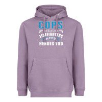 Lavender cops because firefighters need heroes too premium Heavyweight Hoodie - linhVisuals