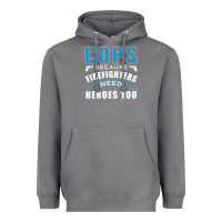 Storm cops because firefighters need heroes too premium Heavyweight Hoodie - linhVisuals