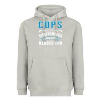 Moon Dust cops because firefighters need heroes too premium Heavyweight Hoodie - linhVisuals