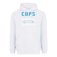 White cops because firefighters need heroes too premium Heavyweight Hoodie - linhVisuals