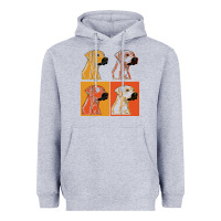 Heather Grey rhodesian ridgeback t  shirt rhodesian ridgeback dog gift idea t  shir Heavyweight Hoodie - linhVisuals