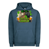 Pigment Midnight Navy let's get lucked up charolais and black angus bull Urban Hoodie - RanaPortraitStore