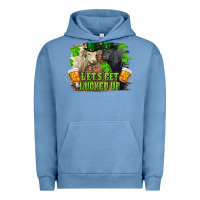 Pigment Pebble Blue let's get lucked up charolais and black angus bull Urban Hoodie - RanaPortraitStore