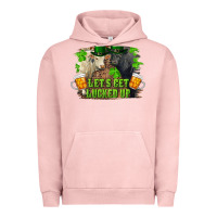 Pigment Salmon let's get lucked up charolais and black angus bull Urban Hoodie - RanaPortraitStore