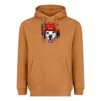 Meerkat dalmatian firefighter dalmatian dog lover Heavyweight Hoodie - linhVisuals