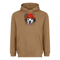 Toasted Coconut dalmatian firefighter dalmatian dog lover Heavyweight Hoodie - linhVisuals