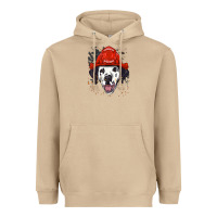 Mushroom dalmatian firefighter dalmatian dog lover Heavyweight Hoodie - linhVisuals