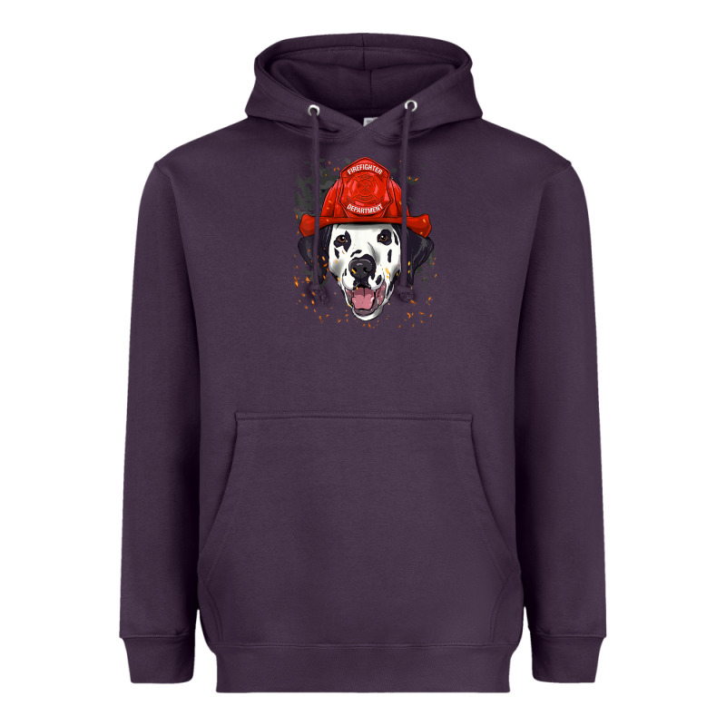 Dalmatian Firefighter Dalmatian Dog Lover Heavyweight Hoodie by linhVisuals | Teevron