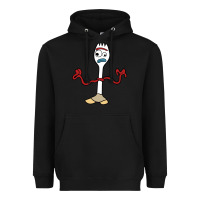 Black forky Heavyweight Hoodie - linhVisuals