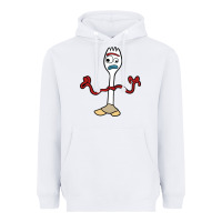 White forky Heavyweight Hoodie - linhVisuals