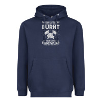 Navy playing with fire will get you burnt fireman firefighter fun Heavyweight Hoodie - linhVisuals