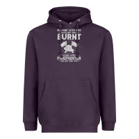 Plum playing with fire will get you burnt fireman firefighter fun Heavyweight Hoodie - linhVisuals