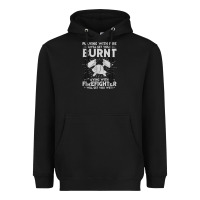 Black playing with fire will get you burnt fireman firefighter fun Heavyweight Hoodie - linhVisuals