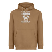 Toasted Coconut playing with fire will get you burnt fireman firefighter fun Heavyweight Hoodie - linhVisuals