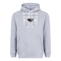 Heather Grey police & firefighter mom, i raised mine fireman mothers day Heavyweight Hoodie - linhVisuals