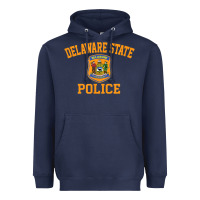 Navy delaware state police Heavyweight Hoodie - linhVisuals