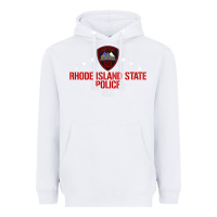 White rhode island state police Heavyweight Hoodie - linhVisuals