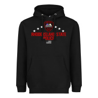 Black rhode island state police Heavyweight Hoodie - linhVisuals