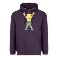 Plum groovy bart Heavyweight Hoodie - linhVisuals