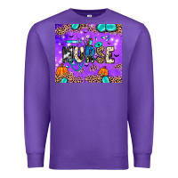 Purple nurse halloween Premium Sweatshirt - JahusDesignShop