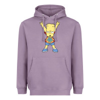 Lavender groovy bart Heavyweight Hoodie - linhVisuals