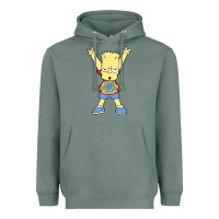 Sage groovy bart Heavyweight Hoodie - linhVisuals