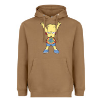 Toasted Coconut groovy bart Heavyweight Hoodie - linhVisuals