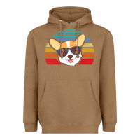 Toasted Coconut cool corgi vintage 80s dog lover Heavyweight Hoodie - linhVisuals